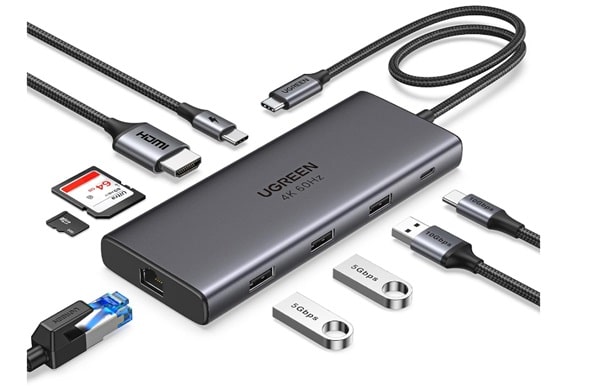 Hub USB-C 9 en 1 UGREEN Revodok Pro en promotion