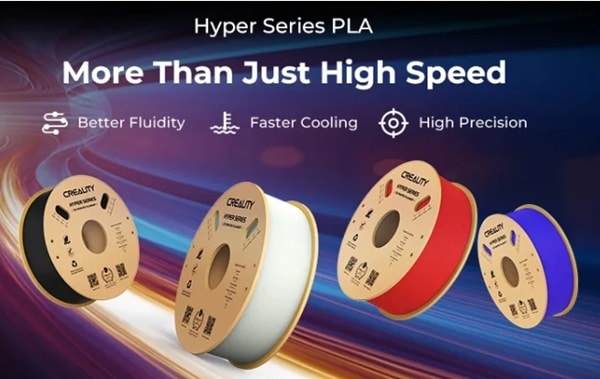 Promotion 129,99€ pour un lot de 10 rouleaux de filament Hyper-PLA Creality