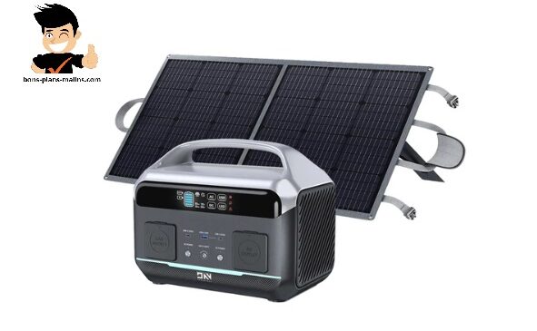 vente flash lot station d'énergie portable daranener neo300 pro + panneau solaire 100w