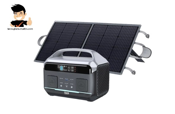 vente flash lot station d'énergie portable daranener neo300 pro + panneau solaire 100w