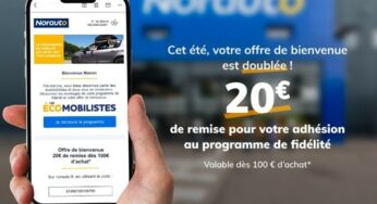 20€ offerts dès 100€ en adhérant au programme de fidélité Norauto en août !