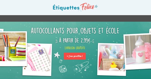 Économisez sur vos étiquettes d’école avec les codes promo d’Étiquettes-Folies