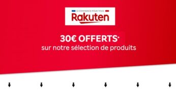 Profitez de 30€ de remise sur une sélection exclusive de produits Rakuten ! 🎉