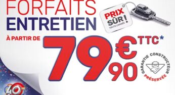 Bonne affaire sur les forfaits d’entretien de voiture dans le réseau AD Auto : dés 79,90€ seulement