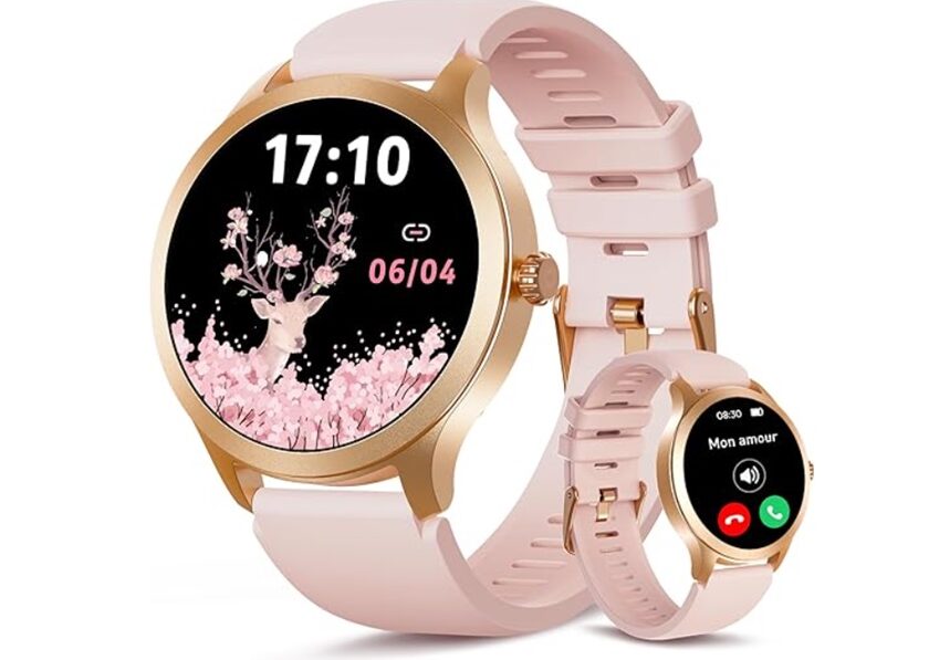 montre connectée pour femme Tensky avec appel Bluetooth