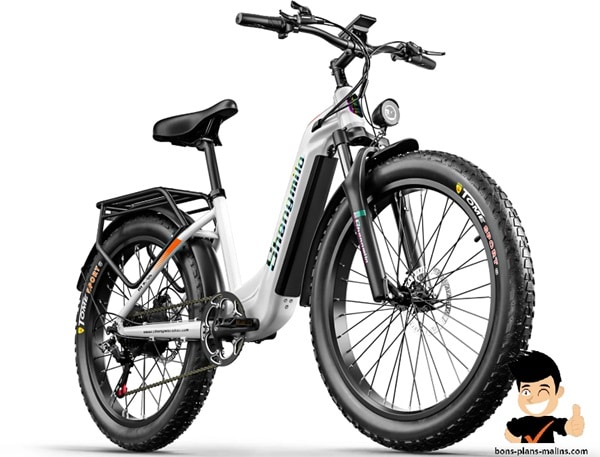 promotion shengmilo mx06 fat bike électrique tout terrain