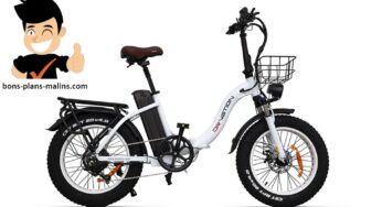 Vélo électrique pliable pneus larges DrVetion CT20 en promotion 879€ (750W, 45km/h)