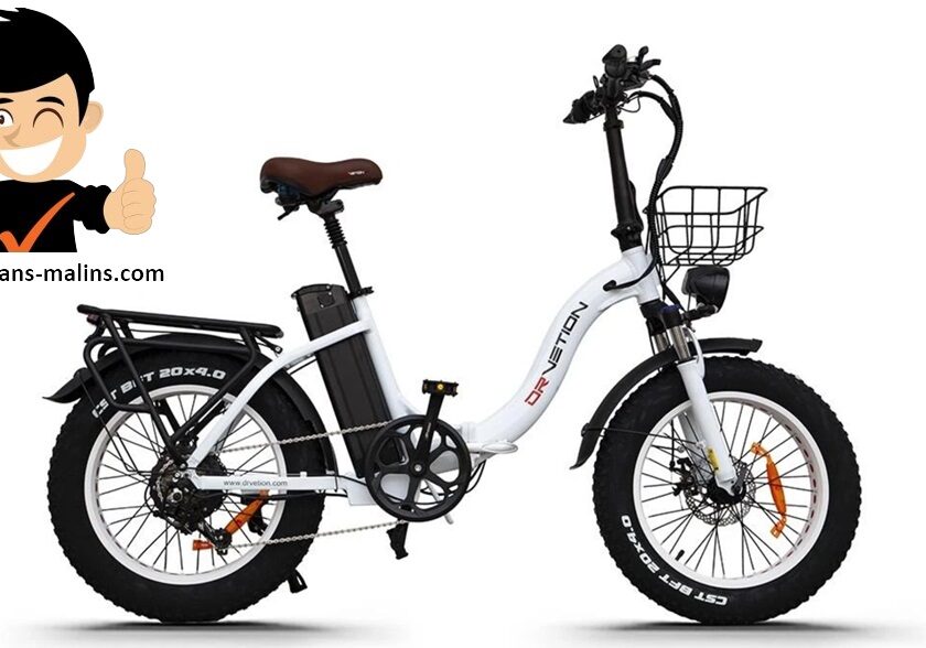 vélo électrique pliable pneus larges drvetion ct20 en promotion