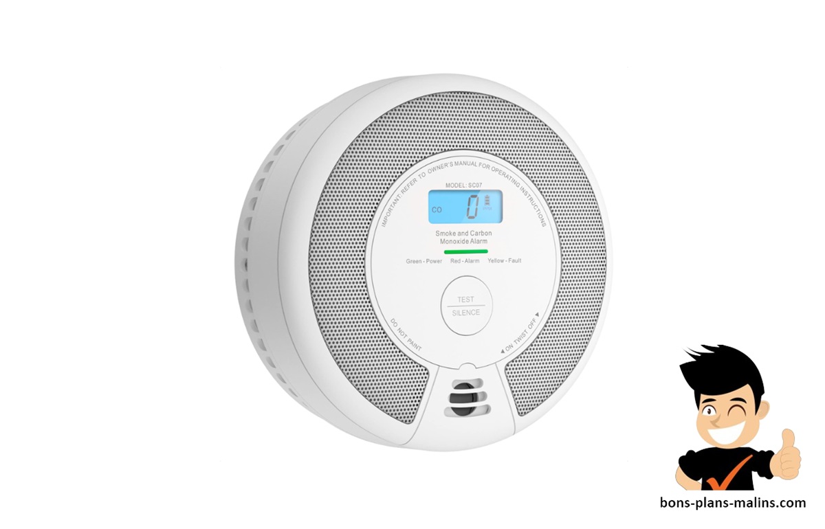 détecteur de fumée et monoxyde de carbone X-Sense SC07 à prix réduit 