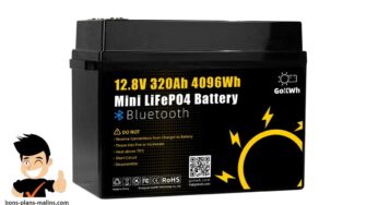 Obtenez 4096Wh d’énergie avec la batterie Gokwh 12V 320AH en promotion à 462,06€ (Bluetooth intégré)