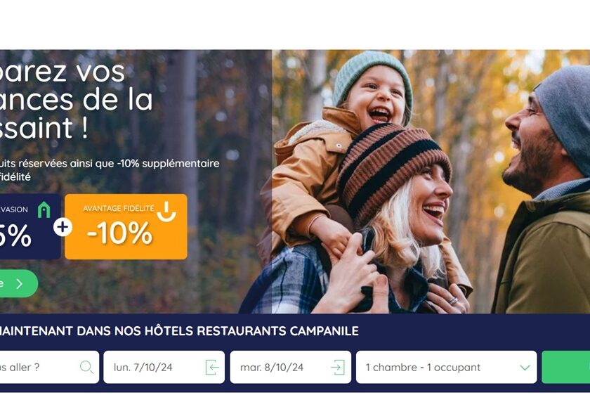 Profitez des vacances de la Toussaint avec 15% de réduction chez Campanile