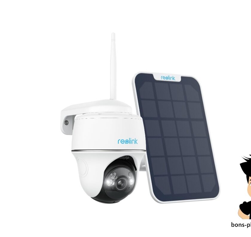 Promotion caméra WiFi Reolink Argus PT rotative avec panneau solaire