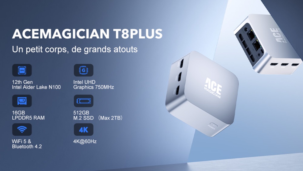 Promotion mini PC ACEMAGICIAN T8 Plus au meilleur prix 