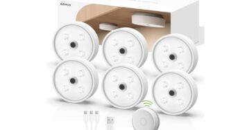 Spots LED rechargeables EZVALO : l’allié idéal pour votre éclairage intérieur à moitié prix (19,99€ les 6) !