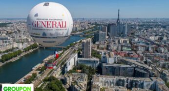 Survolez Paris dans le ballon Generali à tarif réduit : 14€ au lieu de 20€ (enfant 11€)