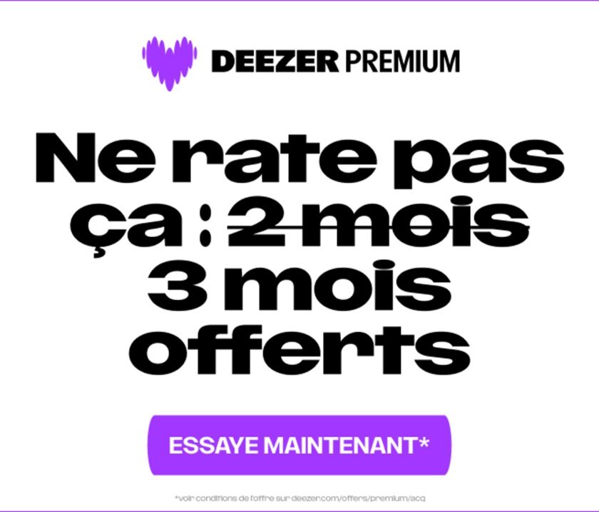 3 mois offerts aux abonnements deezer premium ou deezer famille