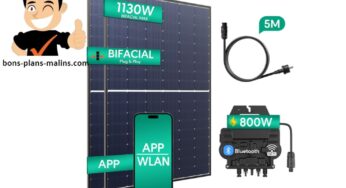 Adoptez l’énergie solaire : kit 2 panneaux bifaciaux 435W + micro-onduleur Zendure pour 279€ ⚡