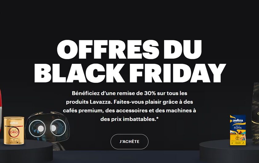 Black Friday Lavazza : -30 % sur tout le site