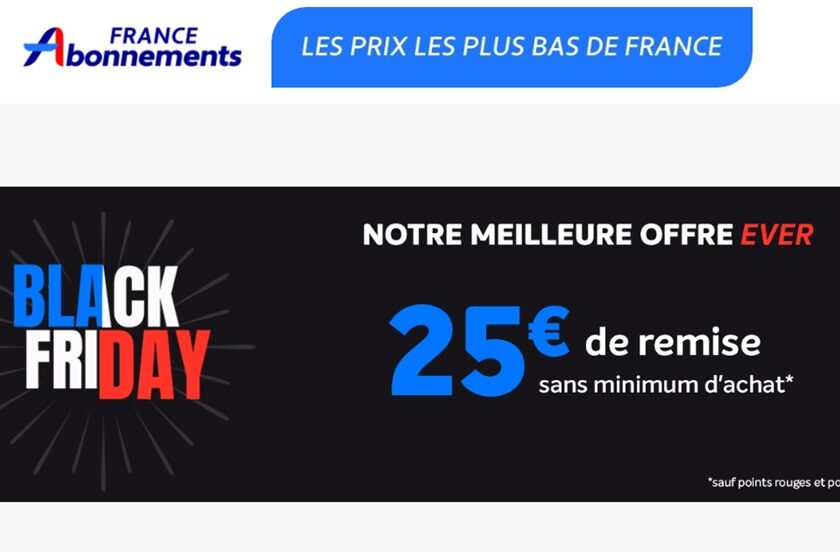 bon plan black friday abonnement magazine