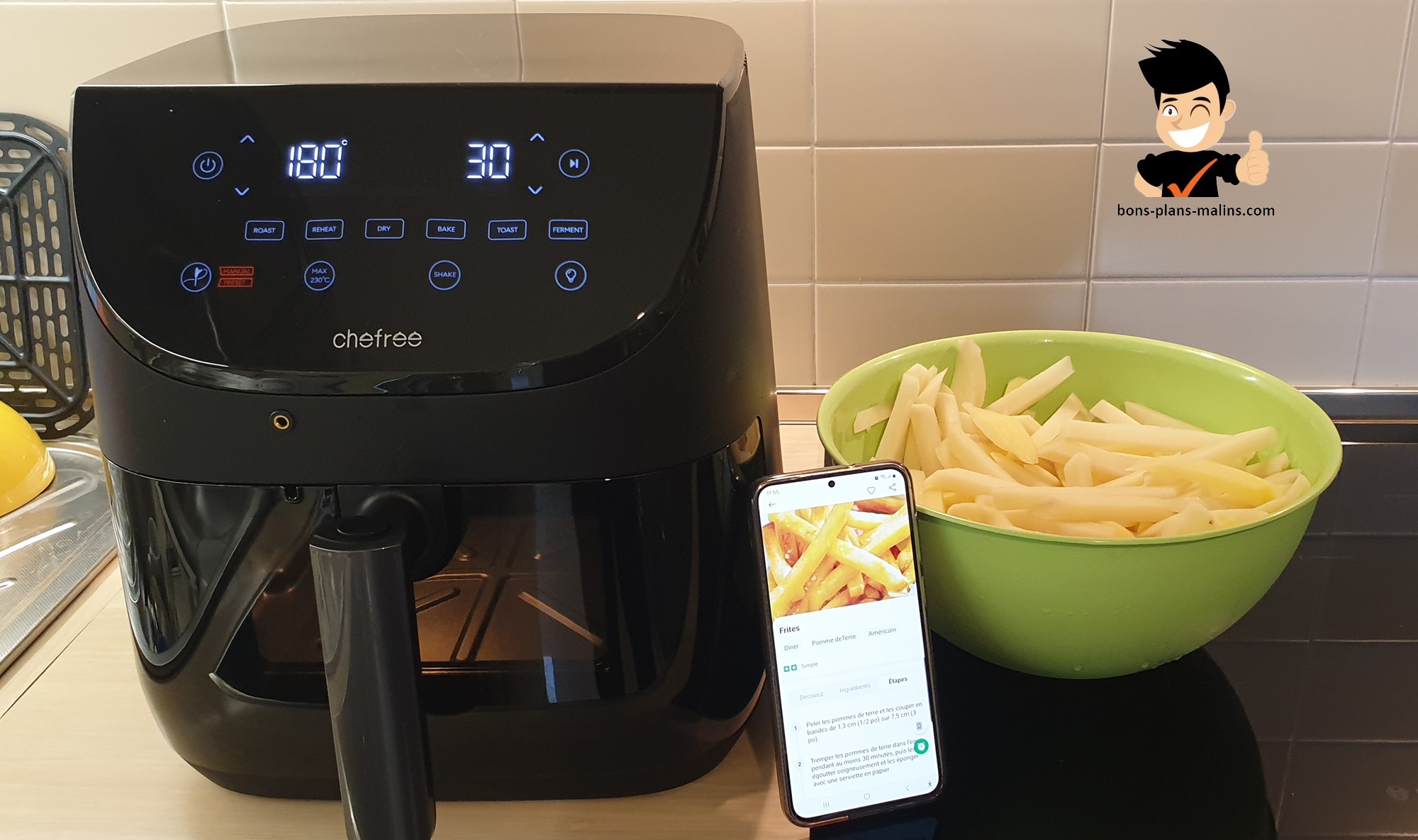 passez à la friteuse à air multifonction chefree af500