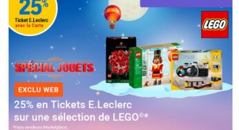 Bons plans LEGO : 25 % du montant de votre achat en Tickets E.Leclerc ! 🎁