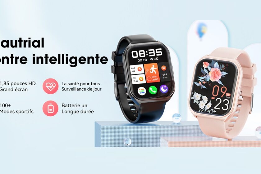 Montre connectée Joautrial avec écran 1,85 pouces à petit prix