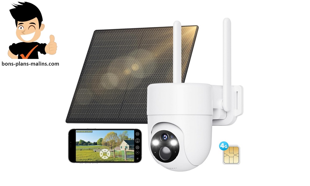 vente flash caméra de surveillance d'extérieure sehmua rotative 4g