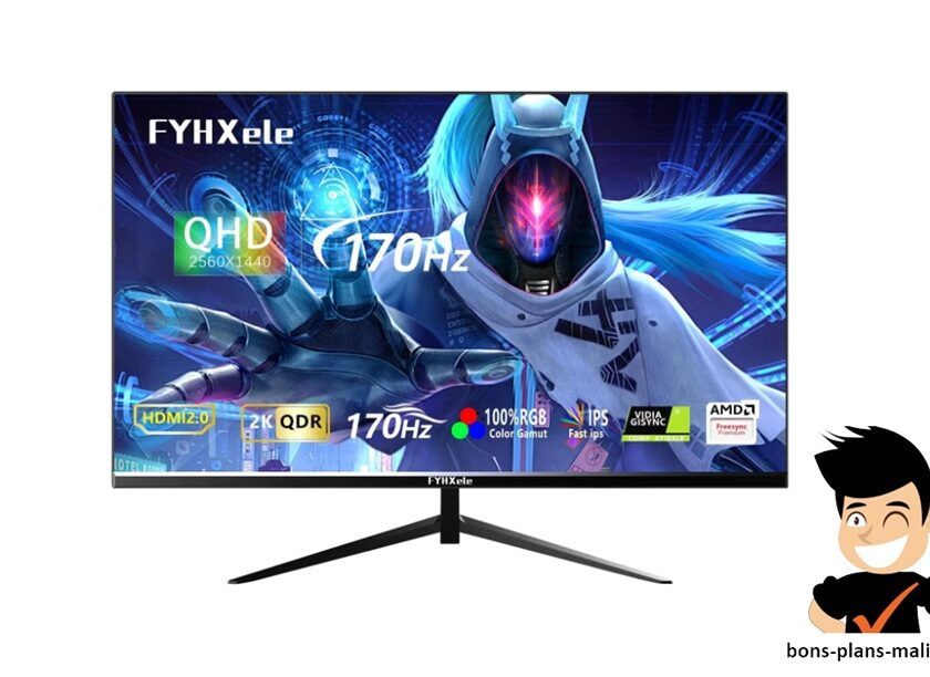 Écran IPS 27 pouces 2K à 170Hz FYHXele FY27QHM2 en promo