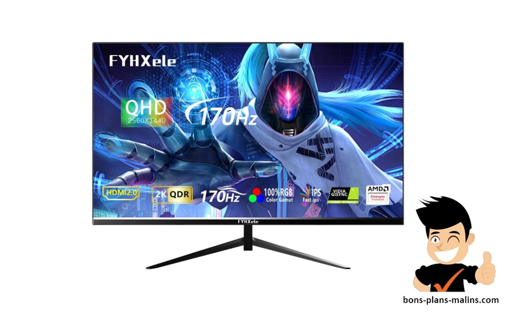 Écran IPS 27 pouces 2K à 170Hz FYHXele FY27QHM2 en promo