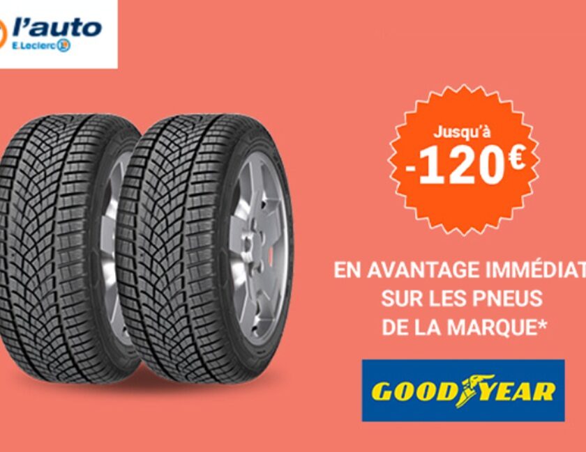 profitez d’une remise immédiate sur les pneus goodyear chez l’auto e.leclerc