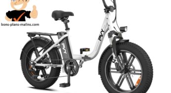 Promotion vélo électrique PVY LS20 pliable à pneus larges pour 929 €