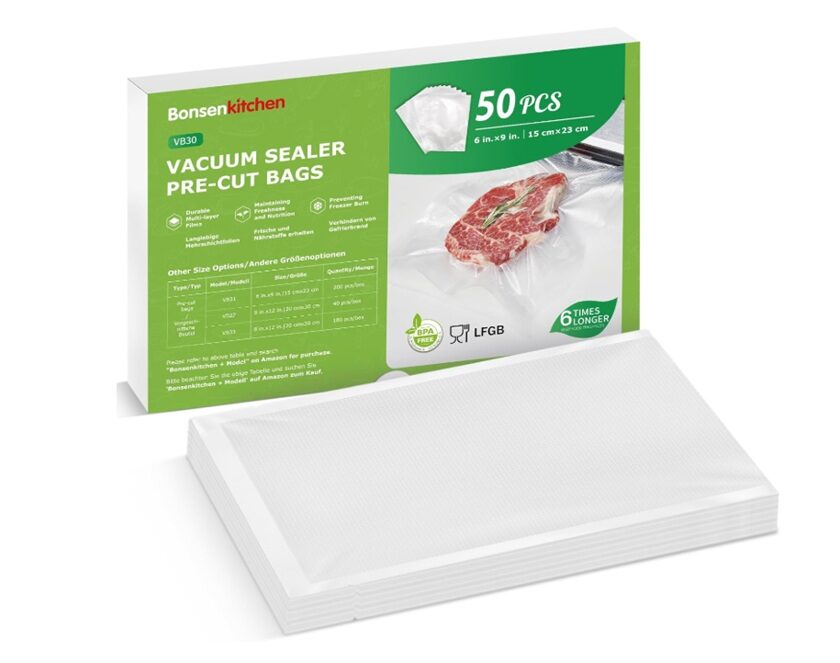 promo sacs sous vide bonsenkitchen (15 x 23 cm) 50 unités