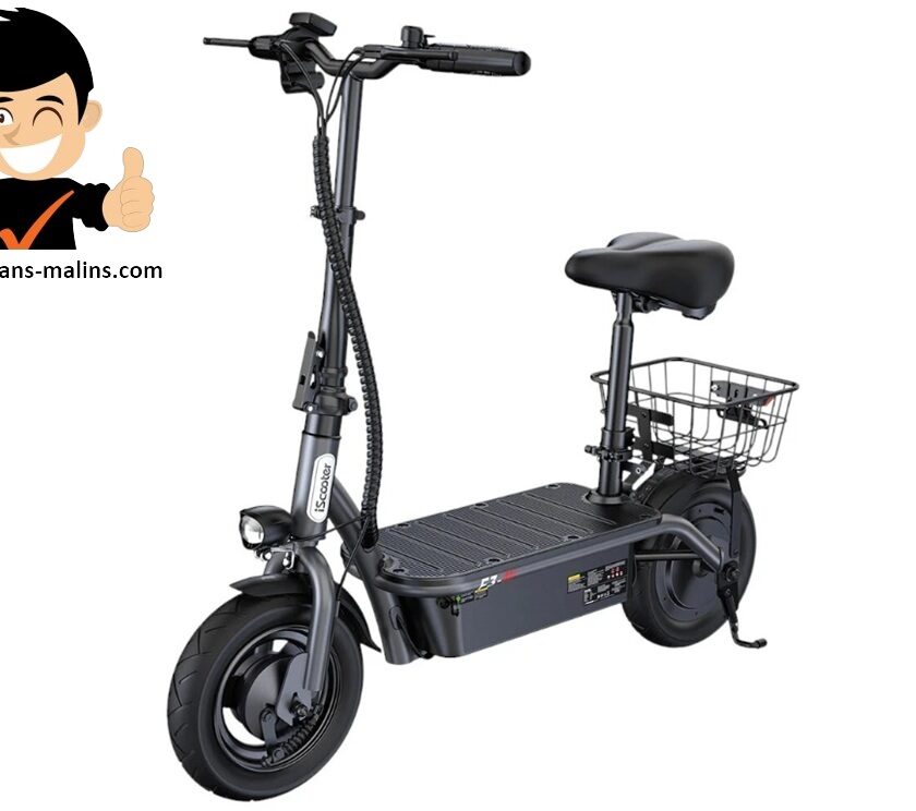 promo trottinette électrique avec siège et panier iscooter f3