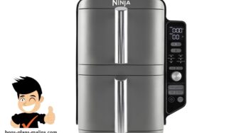 Promotion friteuse sans huile avec double tiroir vertical Ninja Double Stack XL 9,5 L à 199,99€ 🍟