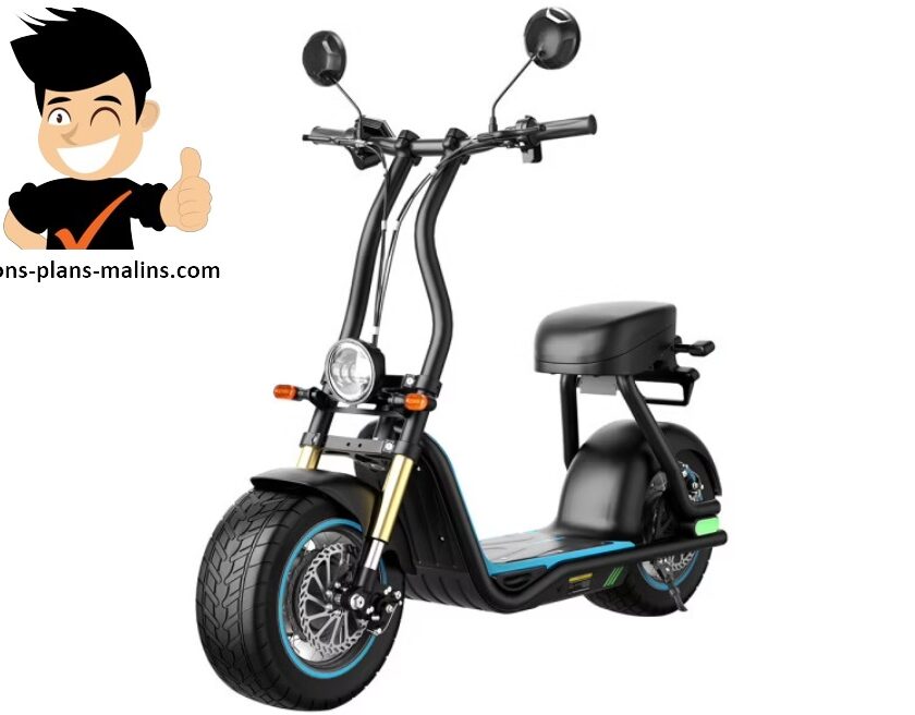 trottinette électrique avec siège et pneus 14 pouces honeywhale m5 max