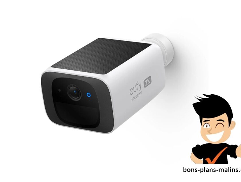 promo caméra de surveillance solaire eufy solocam s220